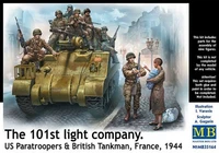 MB35164  фигуры  Американские десантники и британский танкист. Франция 1944  (1:35) 2000000070438