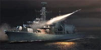 04547  флот  HMS TYPE 23 Frigate-Monmouth(F235) (1:350) 9580208045474