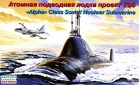 40006  флот  Подводная лодка проект 705 "Alpha"  (1:400) 4620748780758