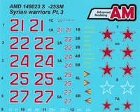 AMD 148023  декали  С-25 «Syrian Warriors» Pt. 3  (1:48) 2000002165002