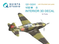 QD+32241  декали  3D Декаль интерьера для ОКБ M&amp;G-3 (Trump) (c 3D-печатными деталями)  (1:32) 2000002183815