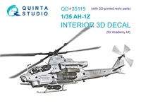 QD+35119  декали  3D Декаль интерьера кабины AH-1Z (Academy) (с 3D деталями)  (1:35) 2000002159018