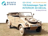 QD+35142  декали  3D Декаль кабины Kubelwagen Type 82 (Meng VS-015) (с 3D деталями)  (1:35) 2000002191551