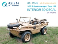 QD+35145  декали  3D Декаль кабины Schwimmwagen Type 166 (Tamiya) (с 3D деталями)  (1:35) 2000002191599