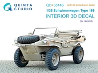 QD+35146  декали  3D Декаль кабины Schwimmwagen Type 166 (Hero) (с 3D- деталями) (1:35) 2000002191681