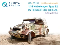 QD+35151  декали  3D Декаль интерьера кабины Kubelwagen Type 82 (Meng VS-016) (с 3D-печатью)  (1:35) 2000002191896
