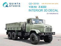 QD+35161  декали  3D Декаль интерьера кабины КР@З-6322 (HobbyBoss) (с 3D-печатными деталями)  (1:35) 2000002202103