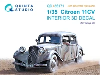 QD+35171  декали  3D Декаль интерьера кабины Citroen 11CV (Tamiya) (с 3D-печатными деталями)  (1:35) 2000002207832