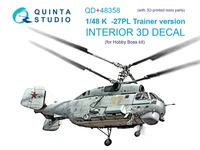 QD+48358  декали 3D Декаль интерьера кабины  K@-27ПЛ (Hobby Boss) (с 3D-печатными деталями)  (1:48) 2000002145752