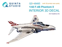 QD+48485  декали  3D Декаль интерьера F-4B Phantom II (Academy) (c 3D-печатными деталями)  (1:48) 2000002183440