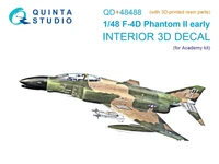 QD+48488  декали  3D Декаль интерьера F-4D Phantom II (Academy) (c 3D-печатными деталями)  (1:48) 2000002183464