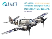 QD+48556  декали  3D Декаль интерьера кабины Bristol Beaufighter TF.Mk.VI (Tamiya) (c 3D)  (1:48) 2000002183754