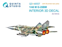 QD+48557  декали  3D Декаль интерьера кабины М-25БМ (ICM) (с 3D-печатными деталями)  (1:48) 2000002208204
