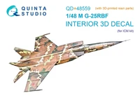 QD+48559  декали  3D Декаль интерьера кабины М-25РБФ (ICM) (с 3D-печатными деталями)  (1:48) 2000002208266