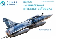 QD32010  декали  3D Декаль интерьера кабины Mirage 2000-5 (Kitty Hawk)  (1:32) 2000000180038
