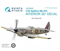QD32020  декали  3D Декаль интерьера кабины Spitfire Mk.XVI (Tamiya)  (1:32) 2000000223490