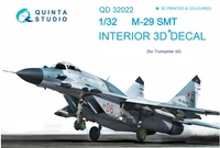 QD32022  декали  3D Декаль интерьера кабины M&amp;G-29СМТ (Trumpeter)  (1:32) 2000000180090