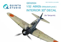 QD32024  декали  3D Декаль интерьера кабины А6М2b (для модели Tamiya)  (1:32) 2000000226095