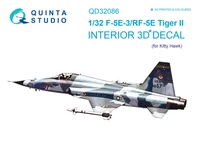 QD32086  декали   3D Декаль интерьера кабины F-5E-3:RF-5E (KittyHawk)  (1:32) 2000002158523