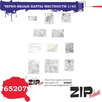 65207  дополнения из бумаги  Черно-белые карты местности  (1:43) 2000000113692