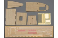 72124  дополнения из дерева  Wooden Deck for 1/700 Carrier AKAGI Three Flight Deck  (1:700) 4967834721241