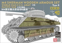 LM-35031  дополнения из дерева  M4 Sherman wooden armour Type B U.S. Army Pacific war  (1:35) 2000002153931