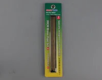 09943  дополнения из металла  Латунный профиль трубка 20см 2x 0.7/0.8/0.9/1.0mm (8шт) 9580208099439