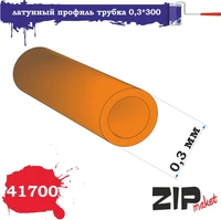 41700  дополнения из металла  Латунный профиль трубка 0,3*300 2000000110455