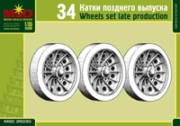 35030  дополнение из пластика  Катки для Танк-34 позднего выпуска  (1:35) 2000000071893