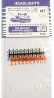 3506  дополнения из пластика  Smooth Reflectors Transparent Lenses. Orange 20 шт.  (1:35) 2000000161730