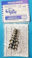 3509  дополнения из пластика  Headlights. For military armored models. 16шт.  (1:35) 2000000128825