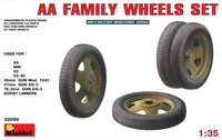 35099  дополнения из пластика  AA FAMILY WHEELS SET  (1:35) 4820041101926