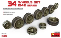 35236  дополнения из пластика  Танк-34 WHEELS SET 1942 series  (1:35) 2000002062370