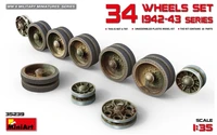 35239  дополнения из пластика  Танк-34 WHEELS SET 1942-43 series  (1:35) 2000002060567