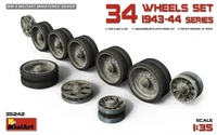 35242  дополнения из пластика  Танк-34 WHEELS SET 1943-44 series  (1:35) 4820183310774