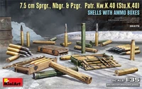 35375  дополнения из пластика  7.5 cm Sprgr., Nbgr. &amp; Pzgr. (Stu.K.40) SHELLS &amp; BOXES  (1:35) 4820183314253