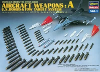 36001  дополнения из пластика  Aircraft Weapons: A. U.S Bombs &amp; Tow Target System  (1:48) 4967834361010