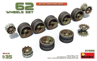 37060  дополнения из пластика  Танк-62 WHEELS SET  (1:35) 4820183311566