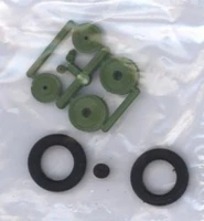 4802  дополнения из пластика  Rubber Wheels I-153, I-16  (1:48) 2000002050315