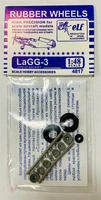 4817  дополнения из пластика  Rubber Wheels. LaGG-3  (1:48) 2000000171883