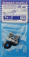 4826  дополнения из пластика  Rubber Wheels. Pe-2  (1:48) 2000000128986