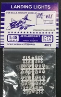 4872  дополнения из пластика  Landing Lights. Jets Aircraft. 48шт.  (1:48 / 1:72) 2000000129020
