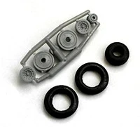 7225  дополнения из пластика  Rubber Wheels. M&amp;G-17  (1:72) 2000000218533