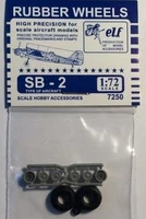 7250  дополнения из пластика  Rubber Wheels. Колеса на SB-2  (1:72) 2000000190082