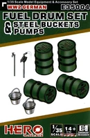 E35004  дополнения из пластика  WWII German Fuel Drum Set  (1:35) 4710205350041