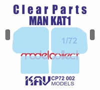 KAV CP72 002  дополнения из пластика  Остекление для MAN KAT1 (ModelCollect)  (1:72) 2000000222394