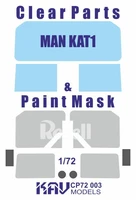 KAV CP72 003  дополнения из пластика  Остекление для MAN KAT1 (Revell)  (1:72) 2000000222400
