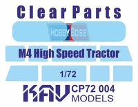 KAV CP72 004  дополнения из пластика  Остекление для M-4 High Speed Tractor (Hobby Boss)  (1:72) 2000000190136