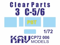 KAV CP72 006  дополнения из пластика  Остекление для З&amp;C-5/6 (PST)  (1:72) 2000000190143