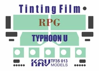 KAV TF35 013  дополнения из пластика  Тонировочная плёнка на Тайфун-У 63095 (RPG)  (1:35) 2000000227221